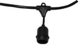 Black 48' Suspended Medium Base String Light D430167