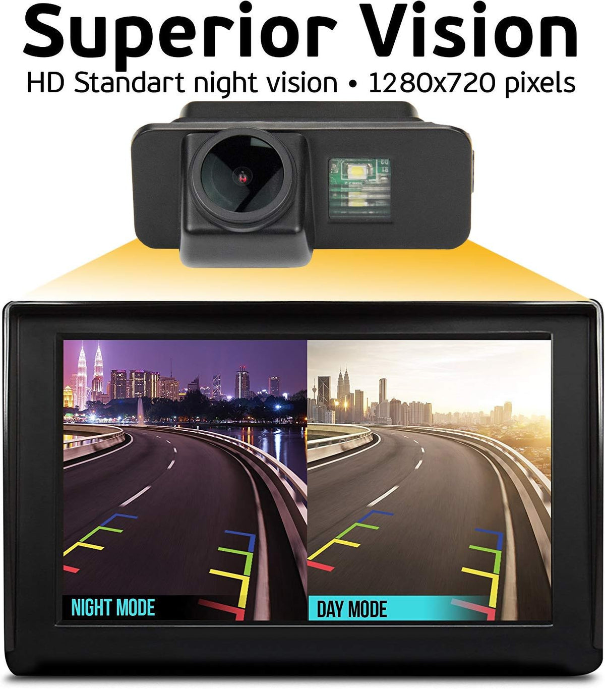 Reversing Camera Integrated in Number Plate Light for Toyota Land Cruiser Prado J265
