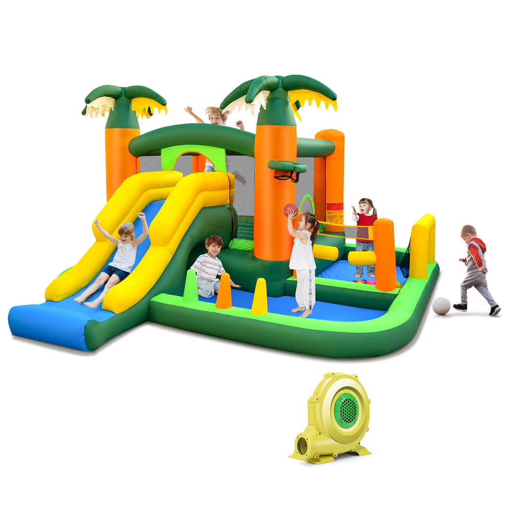 8-in-1 Inflatable Bounce Castle with Blower G41244
