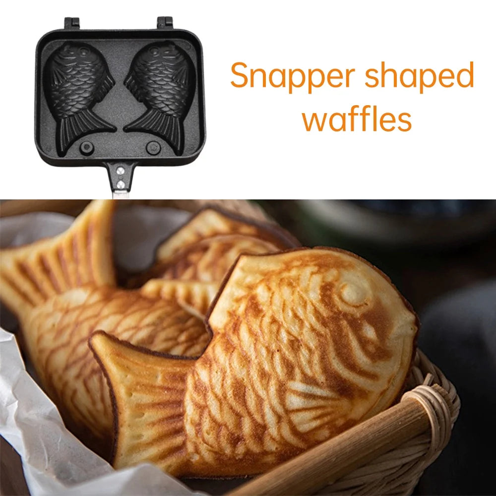 Non-stick Fish-shaped Waffle Iron Aluminum Alloy Mold P20505