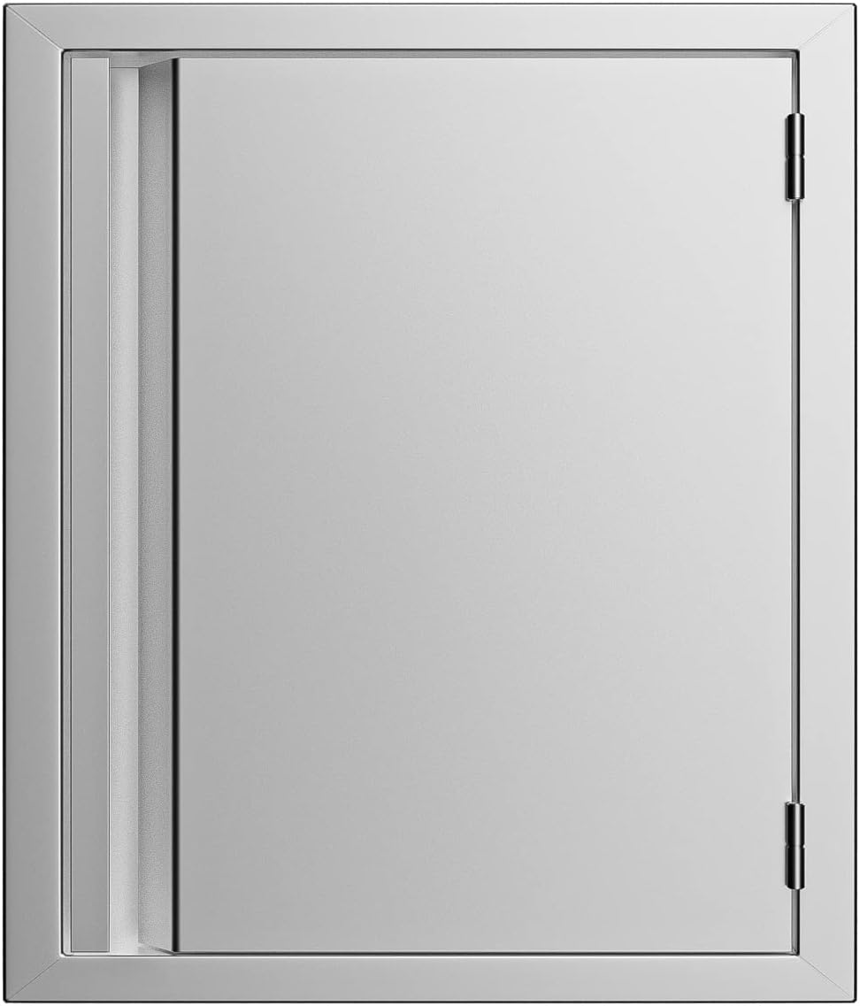 Stainless Steel BBQ Single Access Door 17W x 24H Inch O4701