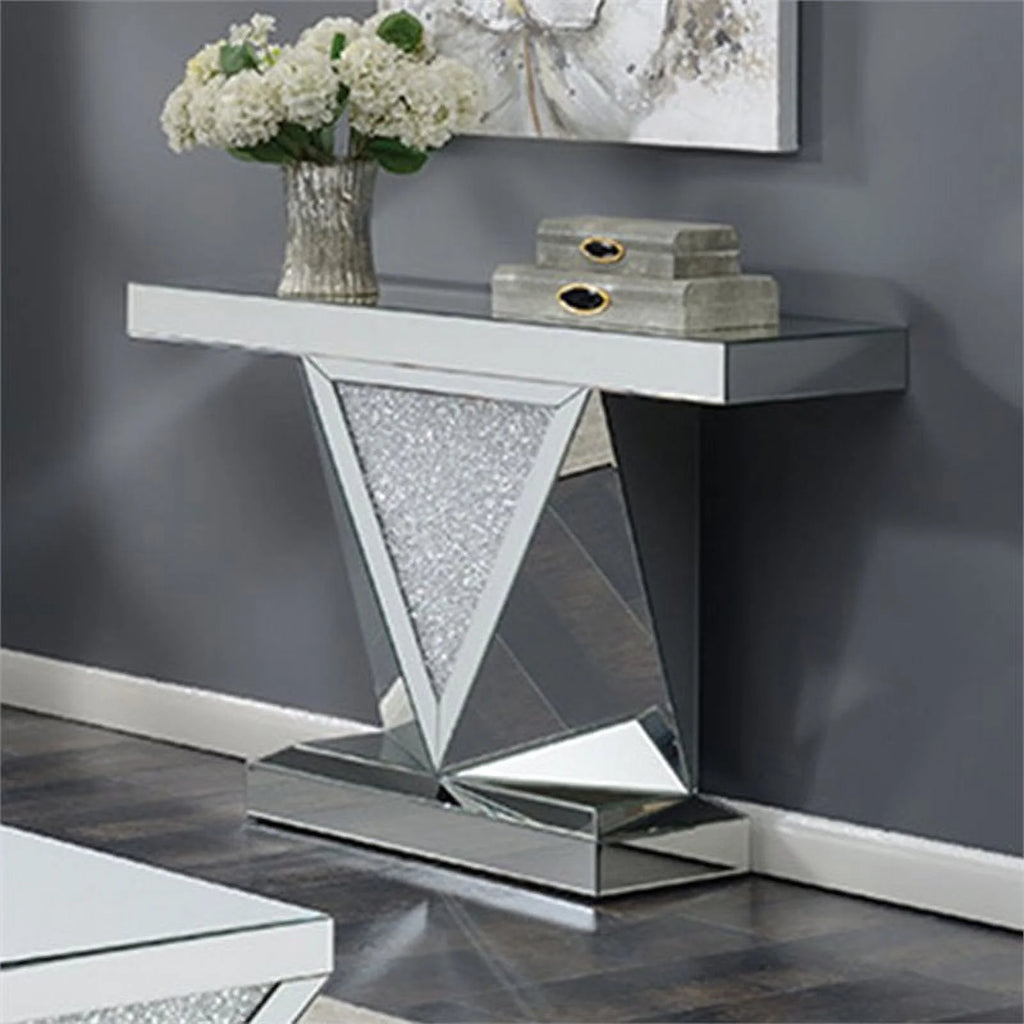 Rectangular Sofa Table with Mirror V8687