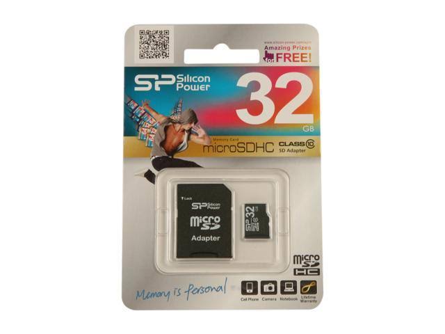 32GB microSDHC Class 10 Memory Card with SD Adapter Y970331