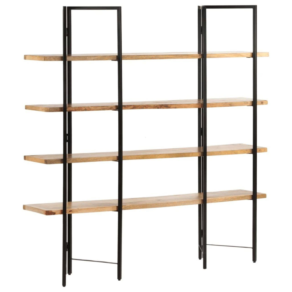 4-Tier Solid Mango Wood Bookcase Z435076
