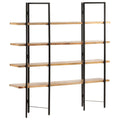 4-Tier Solid Mango Wood Bookcase Z435076