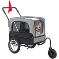 2-in-1 Dog Stroller Pet Bike Trailer Carrier W1242