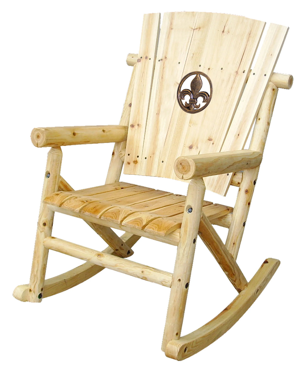 Natural Outdoor Wood Rocker S334332