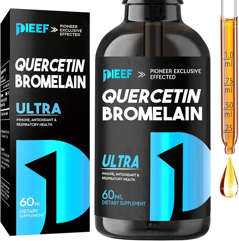 Quercetin 1000mg with Bromelain & Zinc Liquid Drops 2 Fl Oz F386880