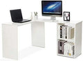 L Shaped Corner Desk Computer Workstation White J824149