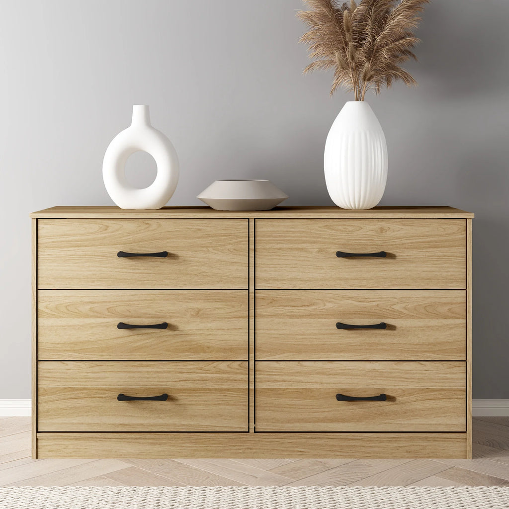 White 6 Drawer Dresser Q1308