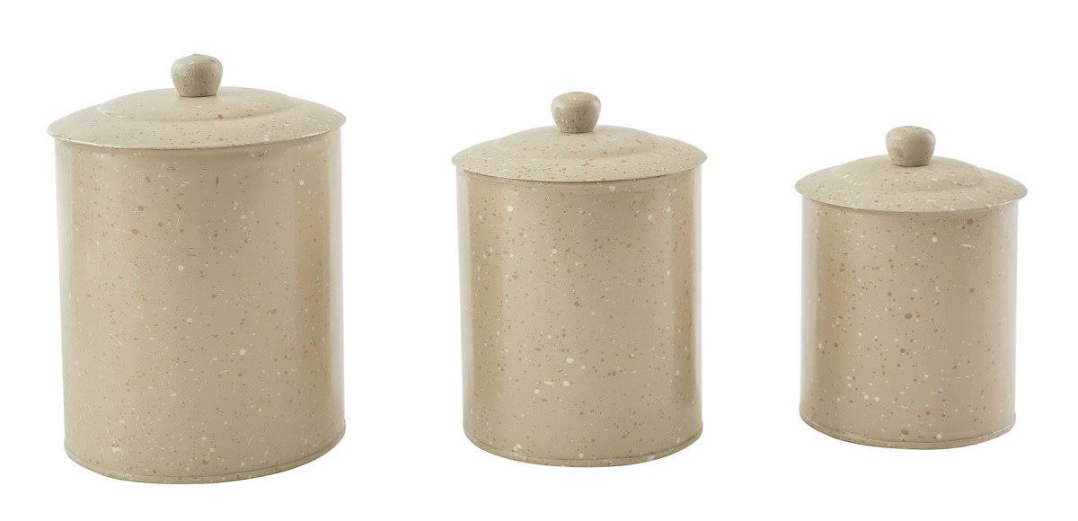 Sandstone Canister Set of 3 Y348