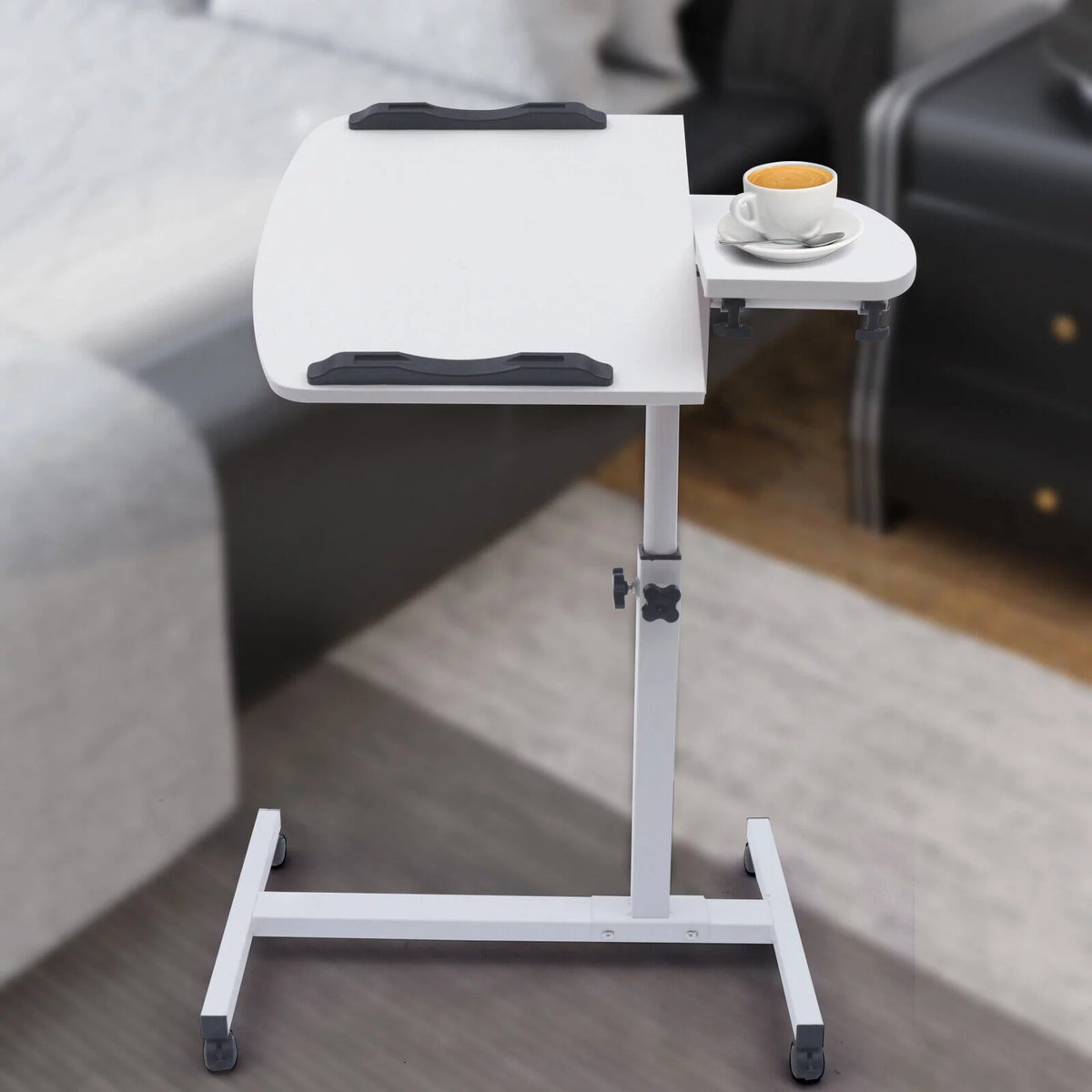 Adjustable Rolling Laptop Desk Sofa Overbed Table M4242