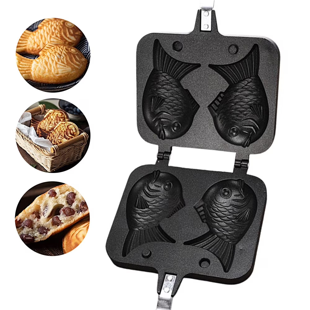 Non-stick Fish-shaped Waffle Iron Aluminum Alloy Mold P20505