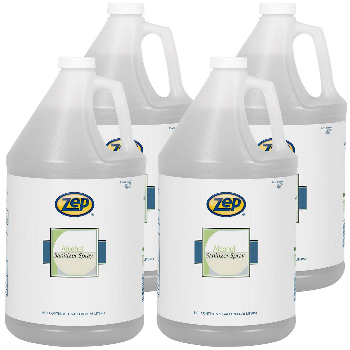 Alcohol Hand Sanitizer Liquid Refill 1 Gallon Case of 4 Pack of 2 R34710