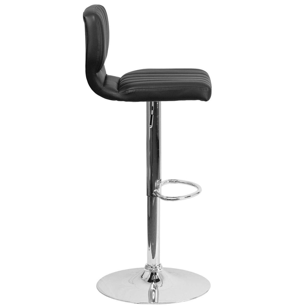 Gray Adjustable Height Barstool with Chrome Base Q915