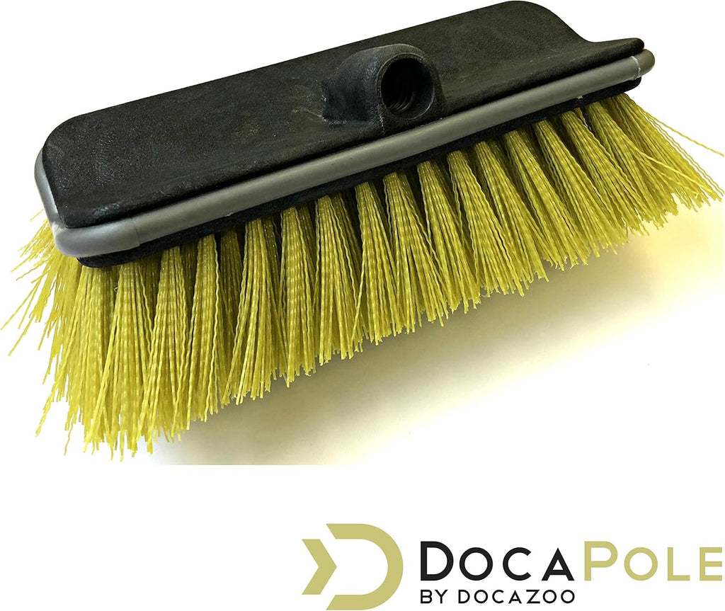 11 Inch Hard Bristle Deck Brush with Telescoping Pole, Pack of 2 Z6689