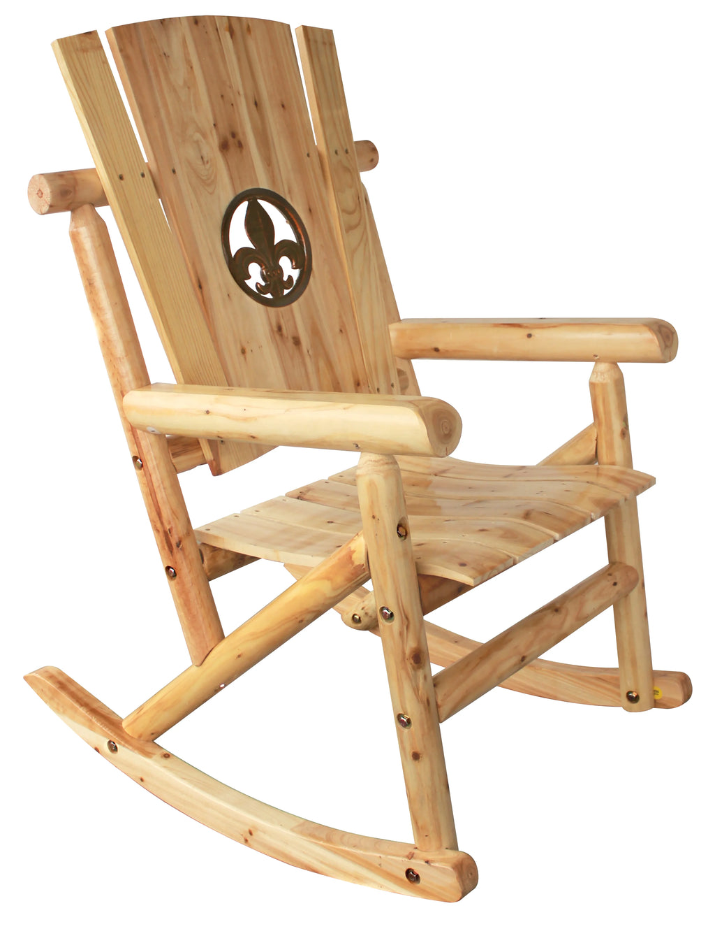 Natural Outdoor Wood Rocker S334332