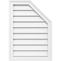 Half Octagon Top Right Surface Mount PVC Gable Vent T910