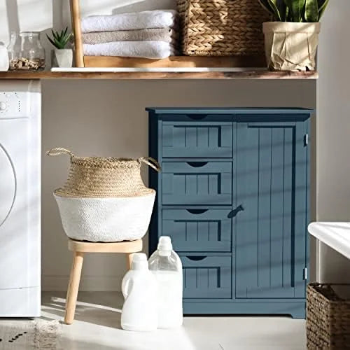 4 Drawer Freestanding Bathroom Cabinet H3533