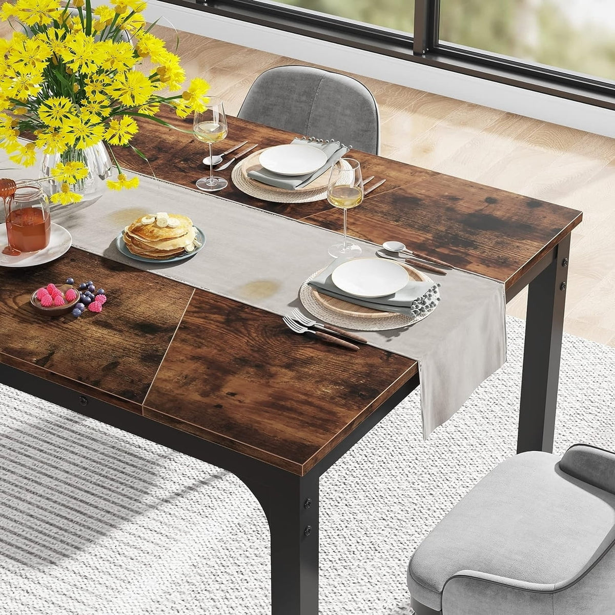 71"x35.4" Dining Table for 6-8 Person Y730779