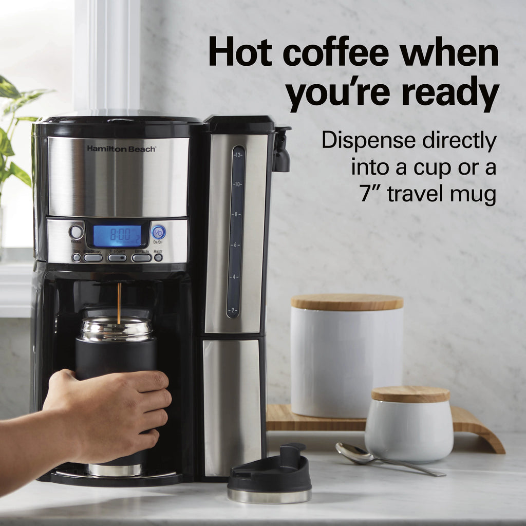 12 Cup Programmable Coffee Maker with Removable Reservoir V62195