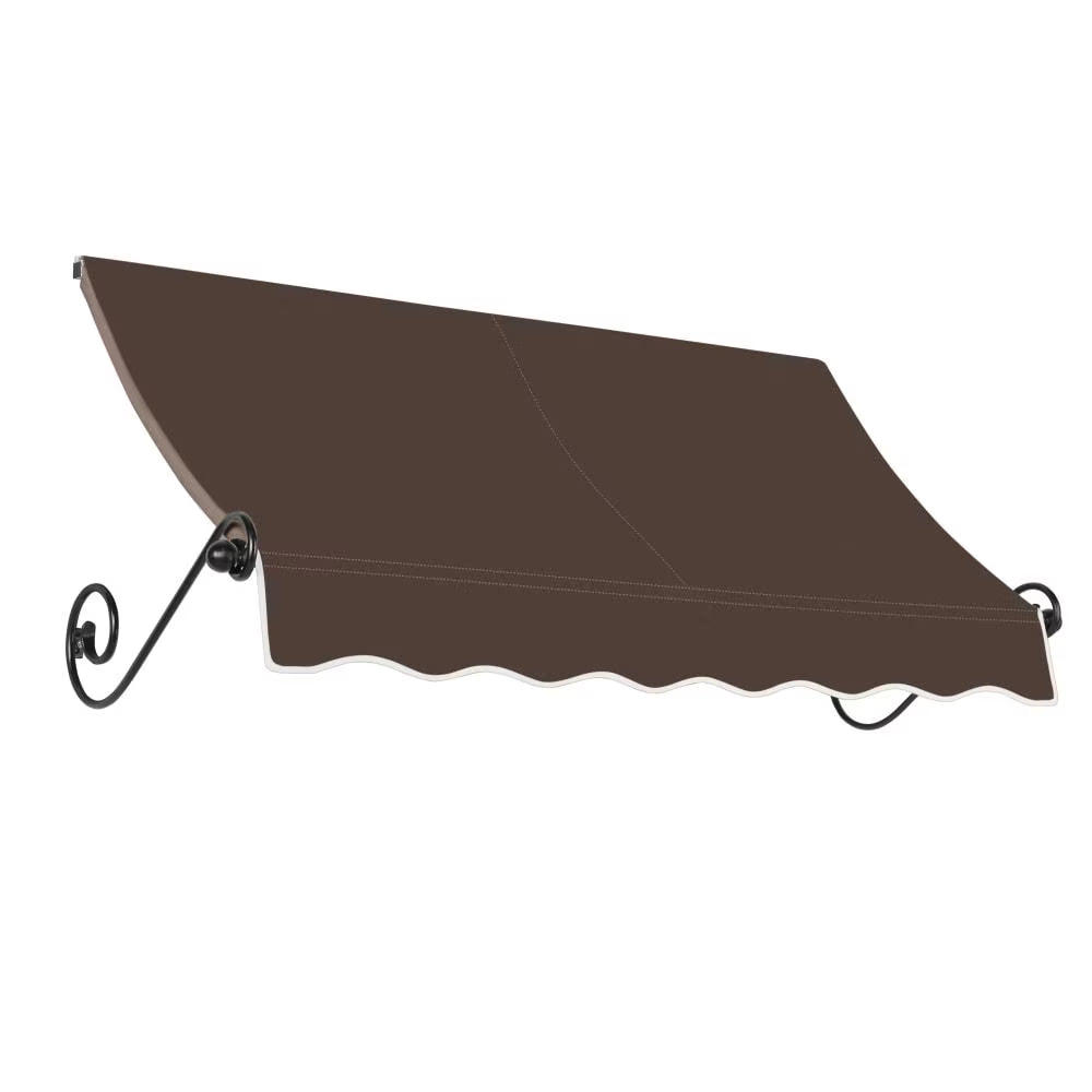 Brown Fixed Acrylic Fabric Awning A571