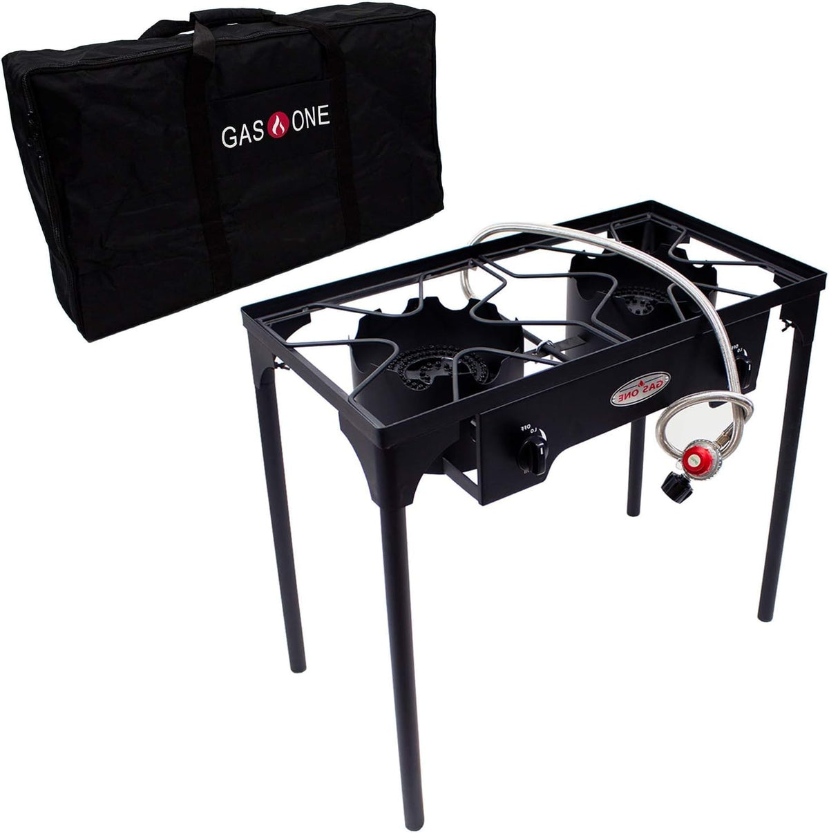 Two Burner Propane Camp Stove with Carry Bag M1045