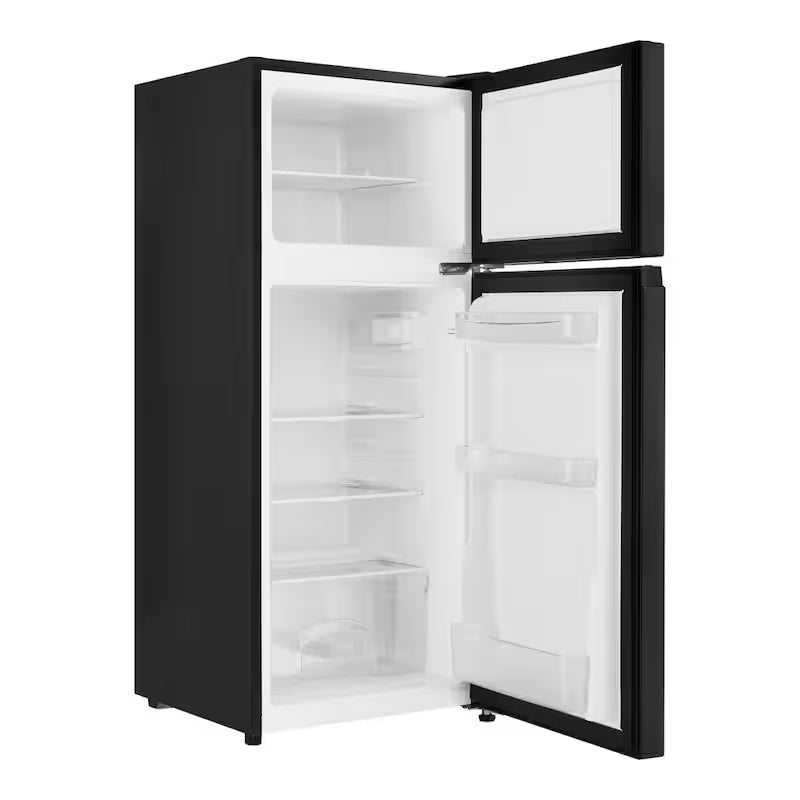 Black 4.5 cu. ft. 2-Door Mini Refrigerator with Freezer P4612