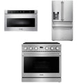 36 Gas Range, Refrigerator and Microwave X545380