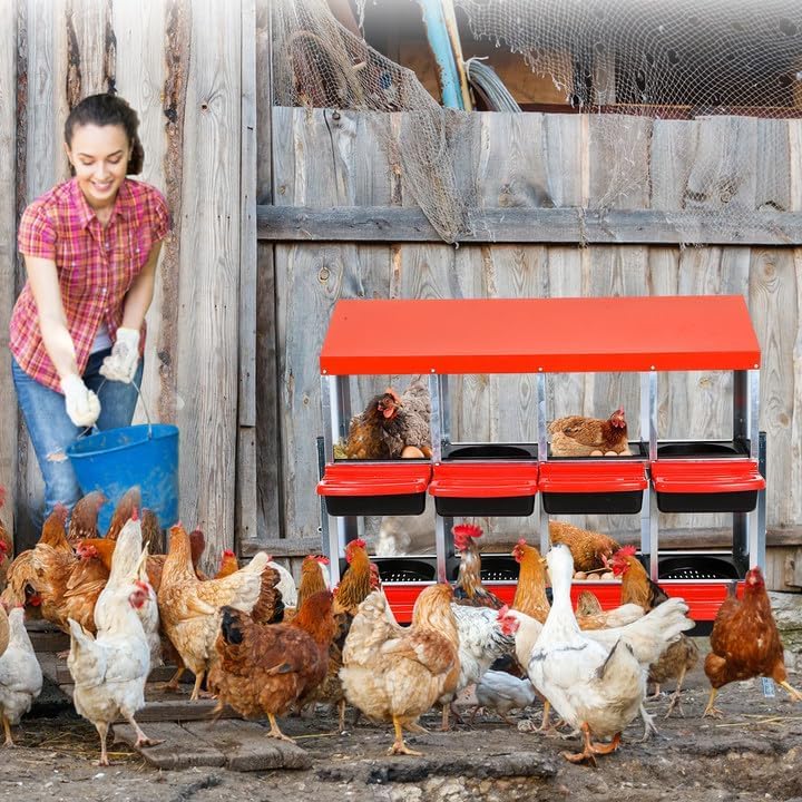 6 Holes Metal Chicken Nesting Boxes O43334