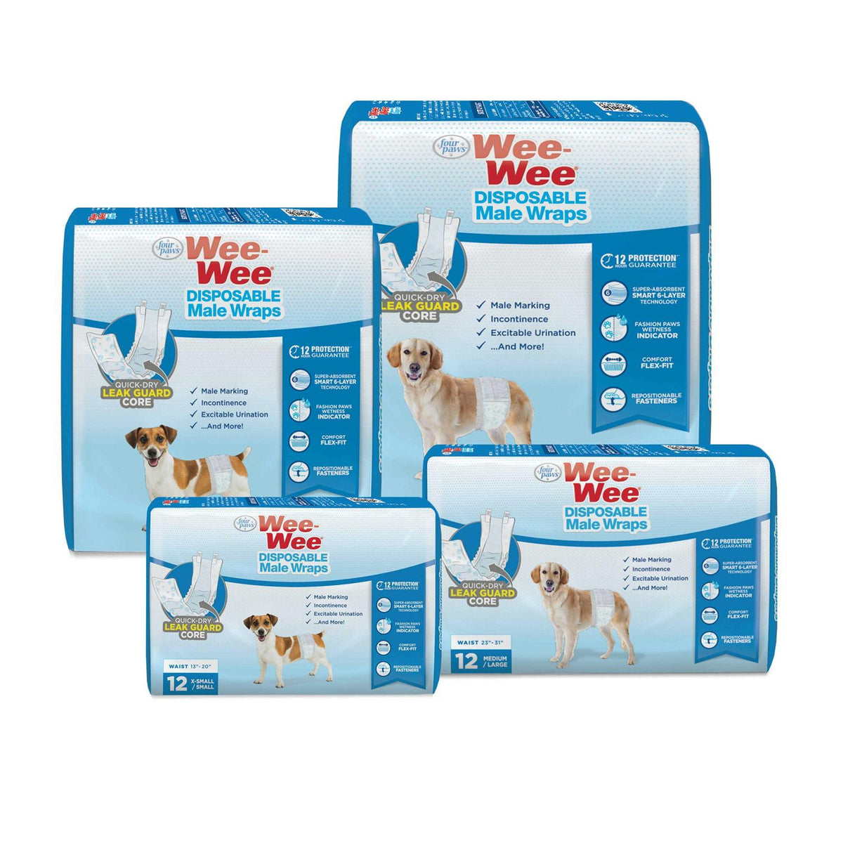 Disposable Male Dog Wraps G6934