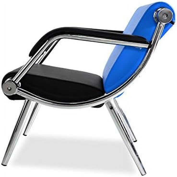 Blue And Black PU Leather Office Reception Chair I894819