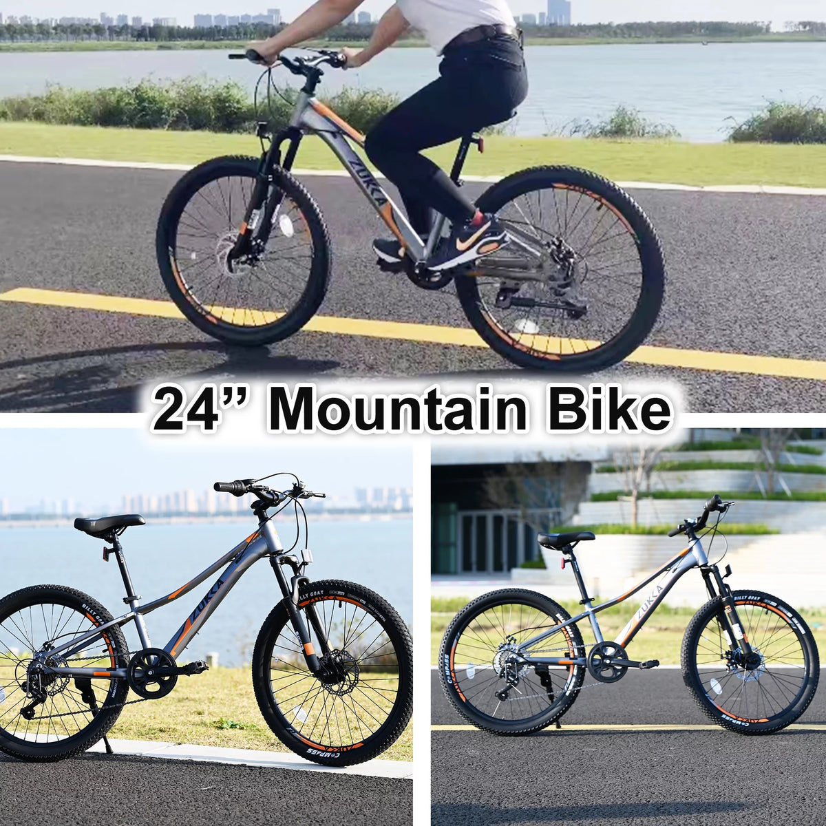 24 Inch 7 Speeds Aluminium Alloy Kids Mountain Bike J7755