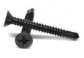 #10-16 x 1 1/4 Self Drilling Screw Phillips Flat Head Low Carbon Steel Black Oxide A330850