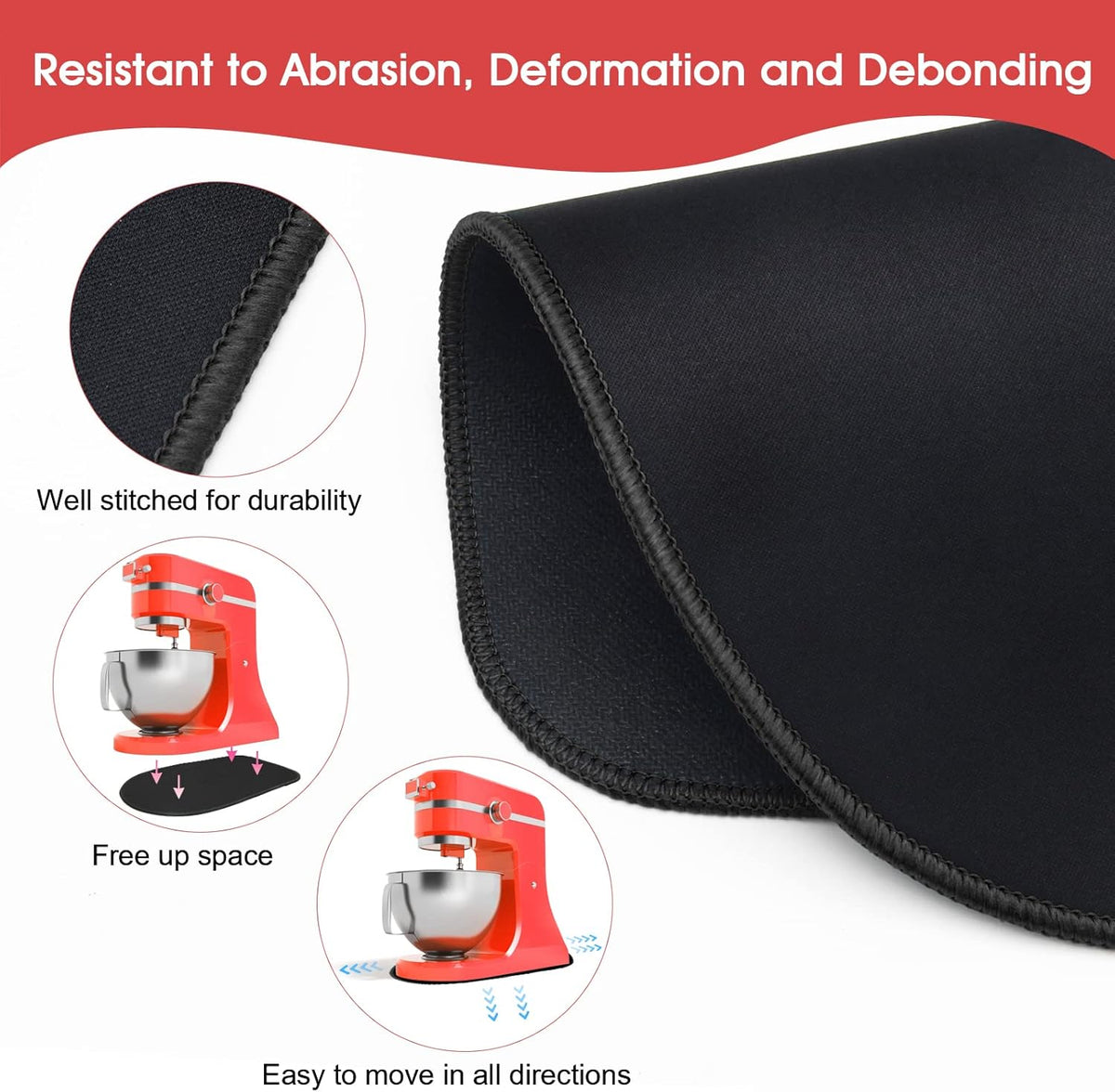 Mixer Slider Mat for KitchenAid Tilt-Head Stand Mixer, Pack of 2 R20889