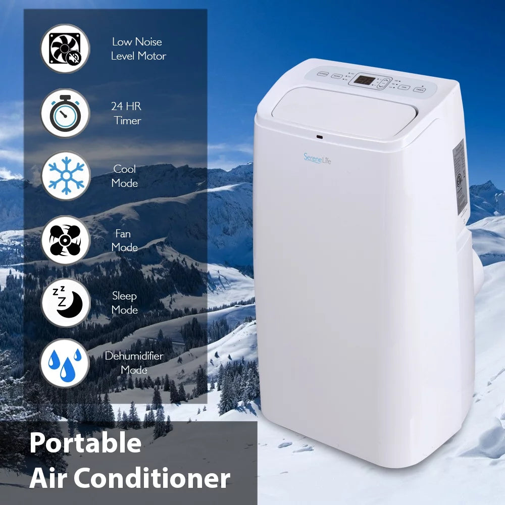 12,000 BTU Portable Air Conditioner with Dehumidifier and Fan Modes W722459