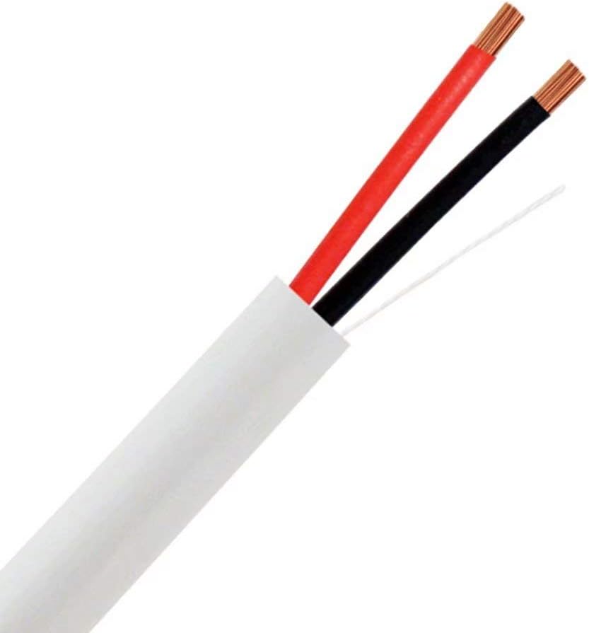 200Ft 16AWG 2 Conductor Oxygen Free Copper Speaker Cable White M67519
