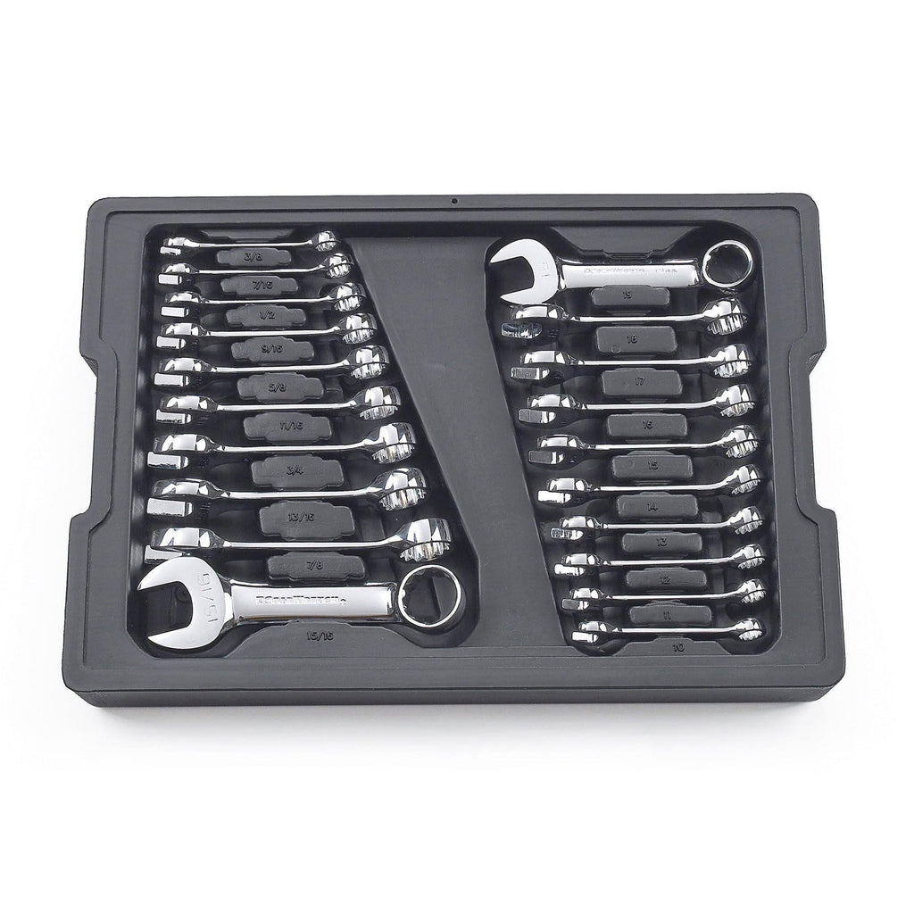 20 Piece SAE/Metric Stubby Wrench Set V587