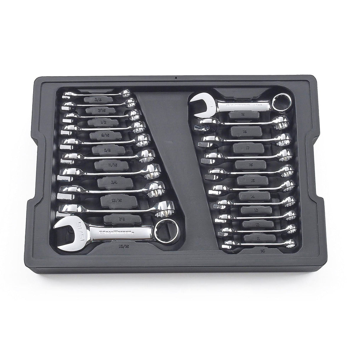 20 Piece SAE/Metric Stubby Wrench Set V587