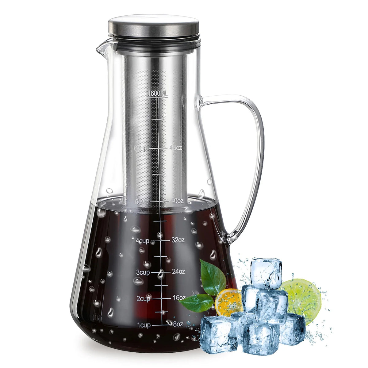 Cold Brew Coffee Maker Glass Pitcher with Filter U472