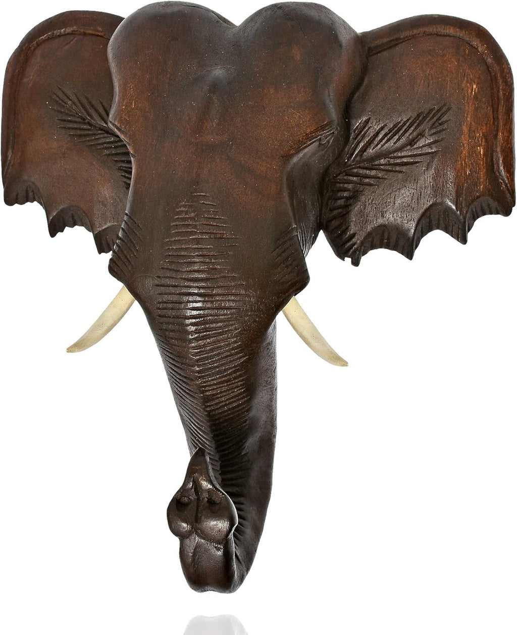 Thai Elephant Head Sculpture Wall Art 12X12 S248481