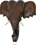 Thai Elephant Head Sculpture Wall Art 12X12 S248481