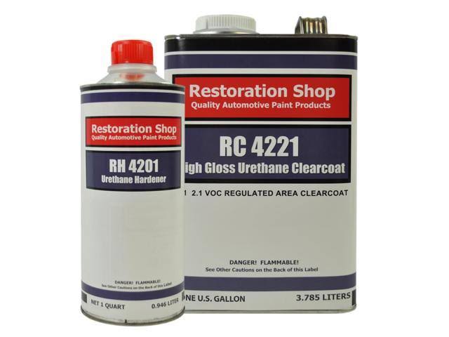 Low VOC Urethane Basecoat Clearcoat Car Paint Complete Gallon Kit V605