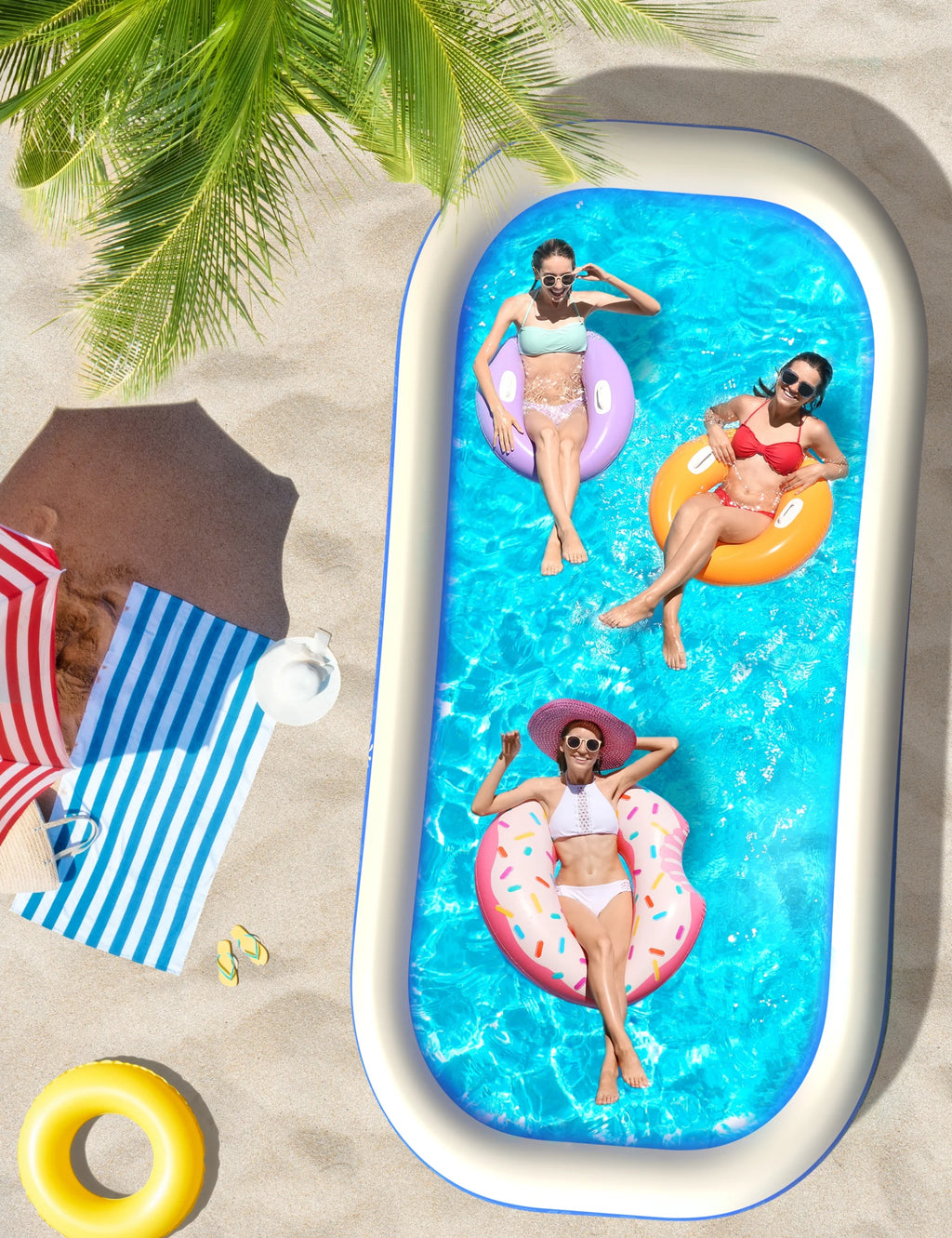 Inflatable Swimming Pools 118'' x 72'' x 20'' L42381