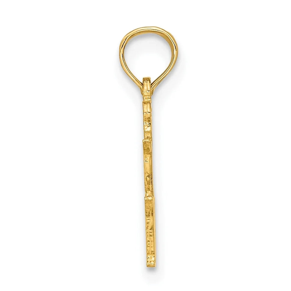 14k Yellow Gold Virgo Zodiac Charm S30418