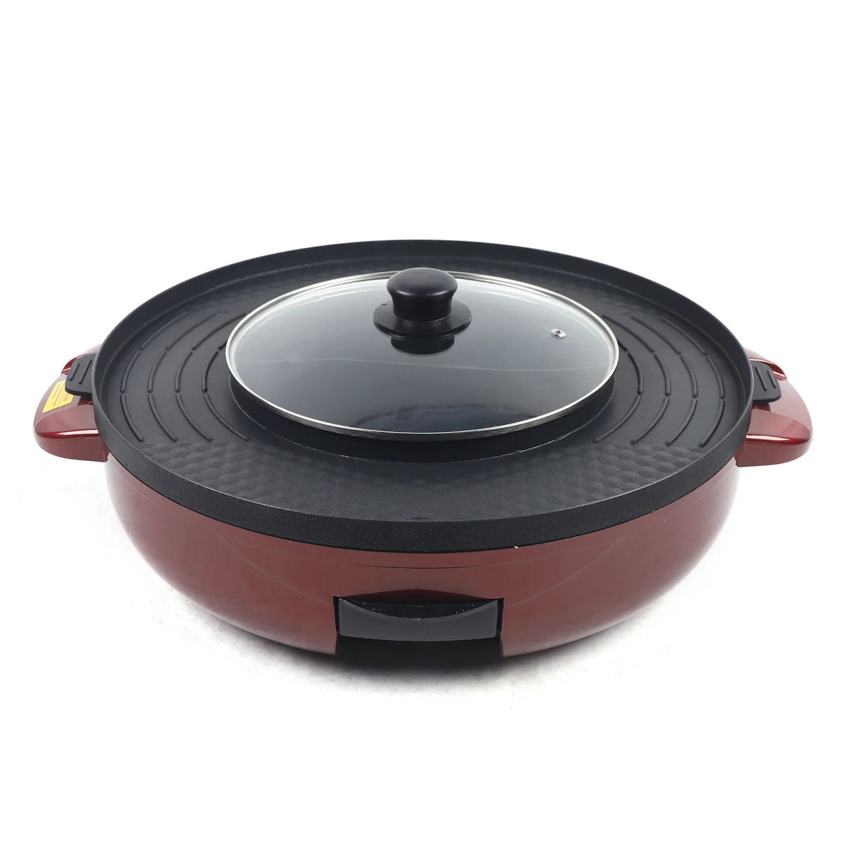 2 in 1 Smokeless BBQ Grill & Shabu Shabu Hot Pot, 2200W Electric Grill Soup Pot U29027
