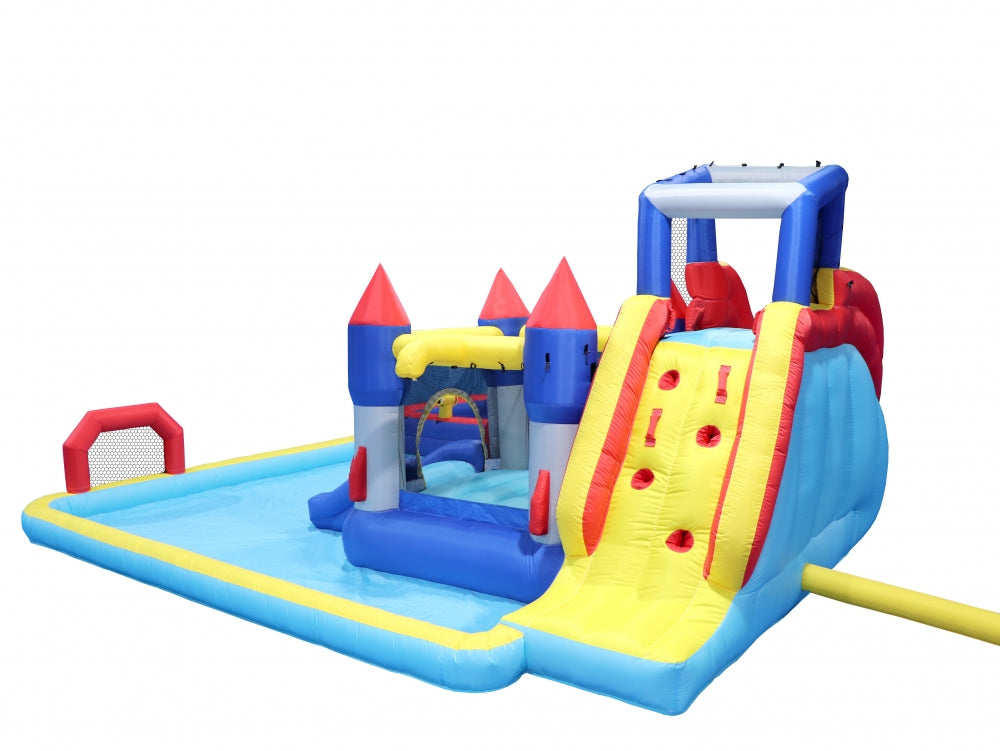 7 in1 Inflatable Water Bounce House with Splash Pool O392