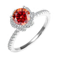 1 Carat 18K White Gold Moissanite Engagement Ring with Certificate L93874