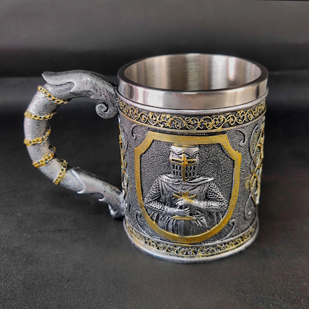 Stainless Steel Metal Tankard Beer Mug M8078