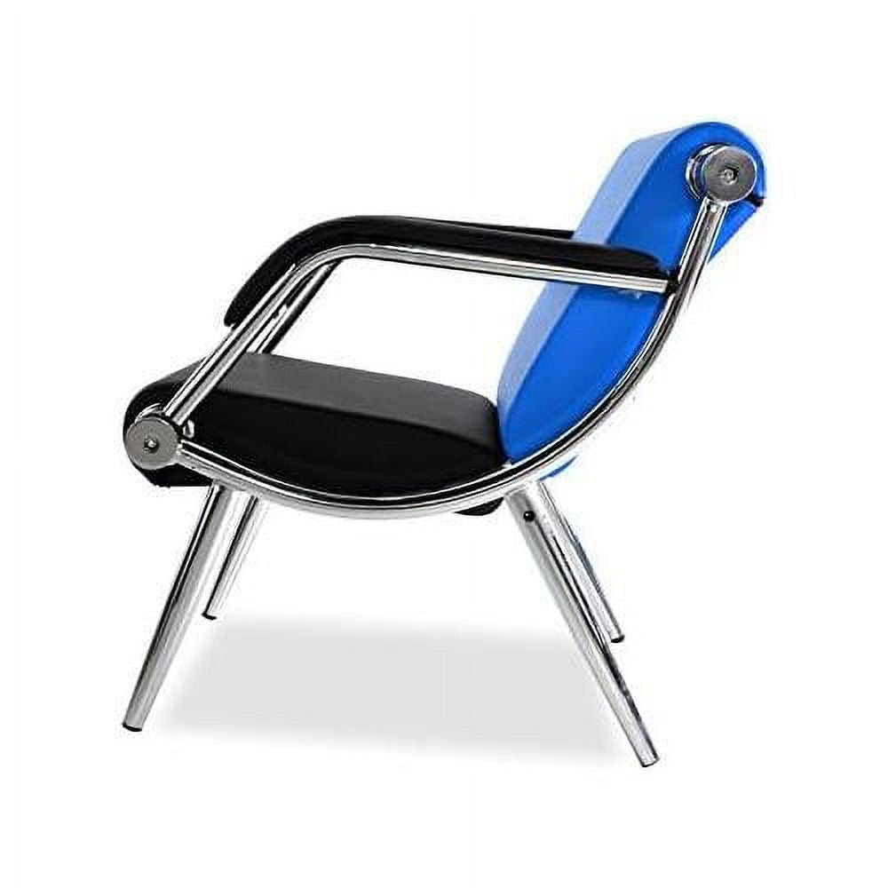 Blue And Black PU Leather Office Reception Chair I894819